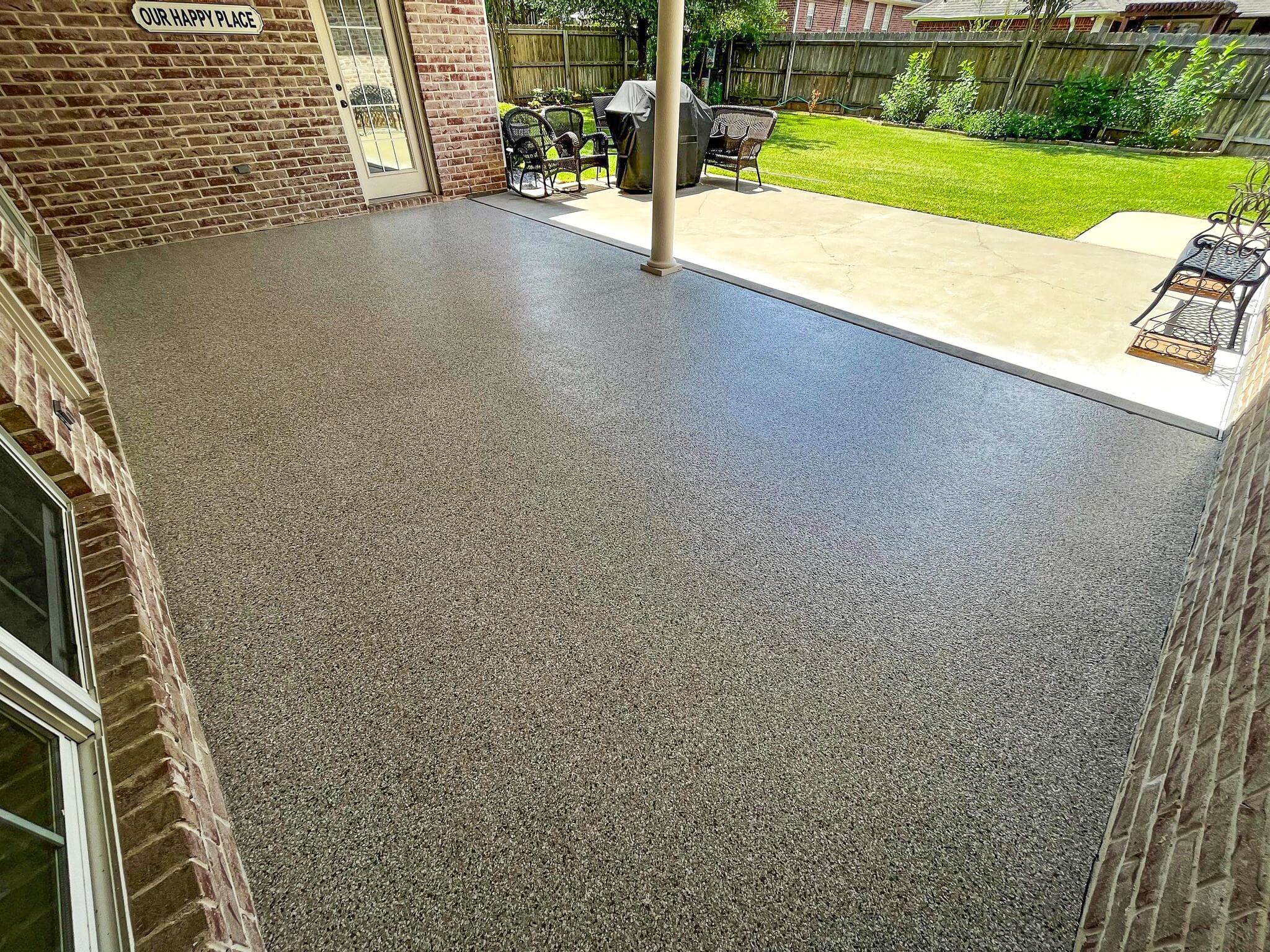 Concrete patio coating by Herd Coatings
