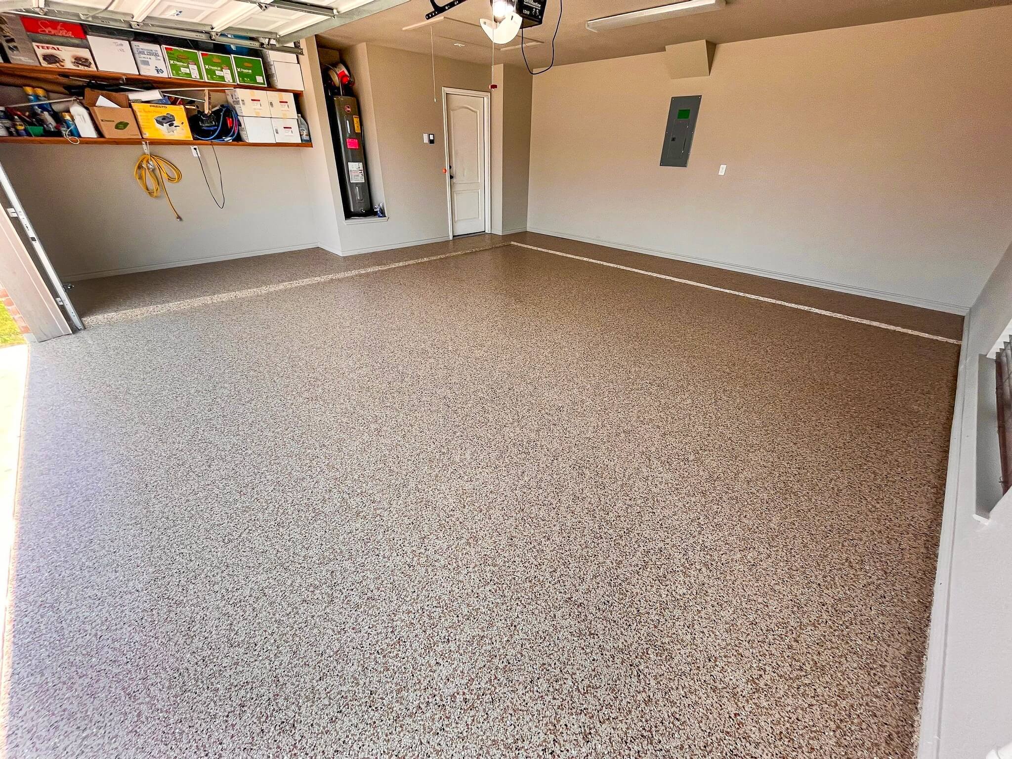 Garage floor after Herd coating